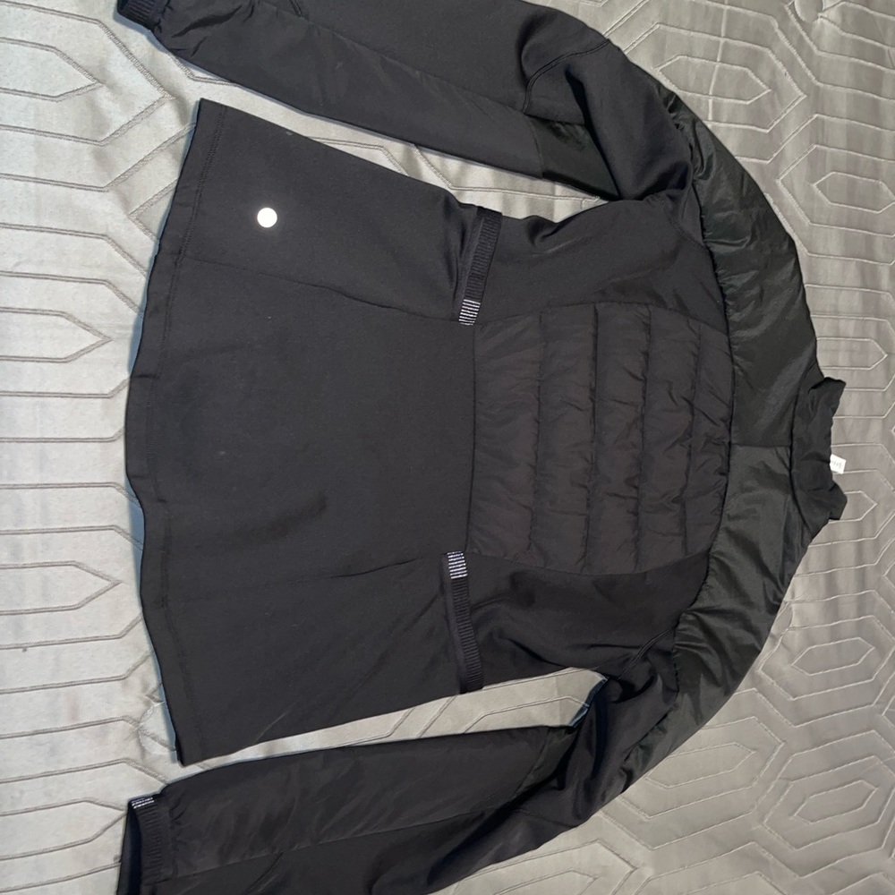 Lululemon Down For It All 1/2 Zip Pullover Jacket Black 12 - Picture 7 of 13